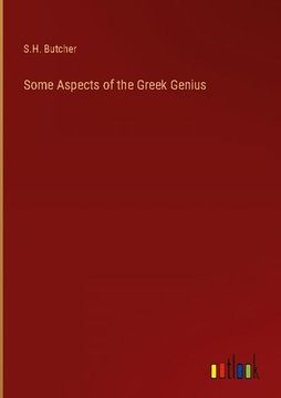 portada Some Aspects of the Greek Genius (in English)
