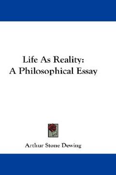 portada life as reality: a philosophical essay (en Inglés)