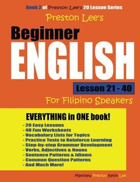 portada Preston Lee's Beginner English Lesson 21 - 40 For Filipino Speakers