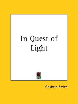 portada in quest of light (en Inglés)
