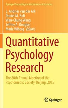 portada Quantitative Psychology Research: The 80th Annual Meeting of the Psychometric Society, Beijing, 2015 (en Inglés)
