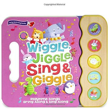 portada Wiggle, Jiggle, Sing & Giggle: Children's Sound Book (5 Button Sound) (en Inglés)