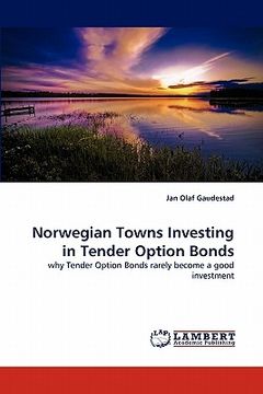 portada norwegian towns investing in tender option bonds (en Inglés)
