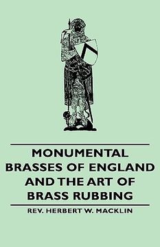 portada monumental brasses of england and the art of brass rubbing