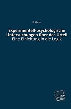 portada Experimentell-Psychologische Untersuchungen Uber Das Urteil