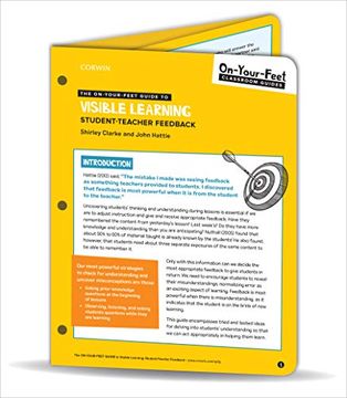 portada The On-Your-Feet Guide to Visible Learning: Student-Teacher Feedback (On-Your-Feet-Guides) (en Inglés)