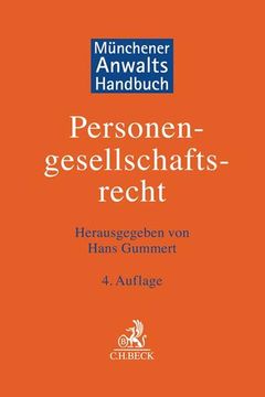 portada Münchener Anwaltshandbuch Personengesellschaftsrecht (en Alemán)