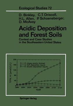 portada acidic deposition and forest soils: context and case studies of the southeastern united states (in English)