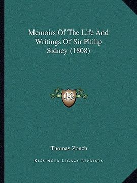 portada memoirs of the life and writings of sir philip sidney (1808) (en Inglés)