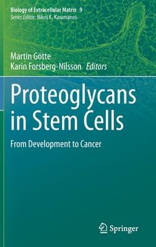 portada Proteoglycans in Stem Cells: From Development to Cancer (en Inglés)
