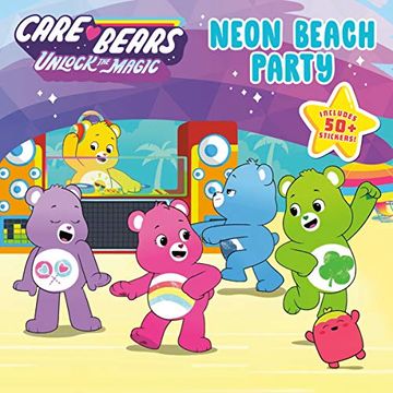 portada Neon Beach Party (Care Bears: Unlock the Magic) (en Inglés)