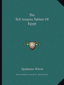 portada the tell amarna tablets of egypt (en Inglés)