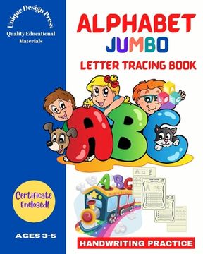 portada Alphabet Jumbo Letter Tracing Book: Handwriting Practice (for kids ages 3-5, pre-k, kindergarten) (in English)