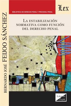 portada La estabilización normativa como función del Derecho penal (in Spanish)