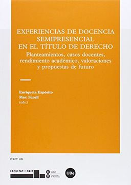 portada Experiencias de Docencia Semipresencial en el Título de Derecho (in Spanish)