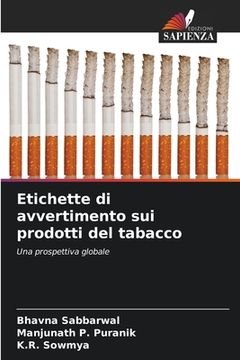 portada Etichette di avvertimento sui prodotti del tabacco (in Italian)
