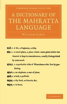 portada A Dictionary of the Mahratta Language Paperback: Volume 2 (Cambridge Library Collection - Perspectives From the Royal Asiatic Society) (in English)