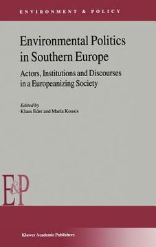 portada environmental politics in southern europe (en Inglés)