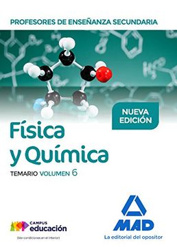 portada Profesores de Enseñanza Secundaria Física y Química Temario volumen 6