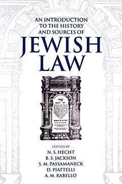 portada An Introduction to the History and Sources of Jewish law (Publication (Boston University. Institute of Jewish Law), no. 22. ), (en Inglés)
