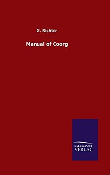 portada Manual of Coorg