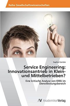 portada Service Engineering: Innovationsantrieb in Klein- und Mittelbetrieben?