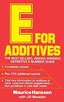 portada E for Additives (Completely Revised Bestselling Number Guide) (en Inglés)