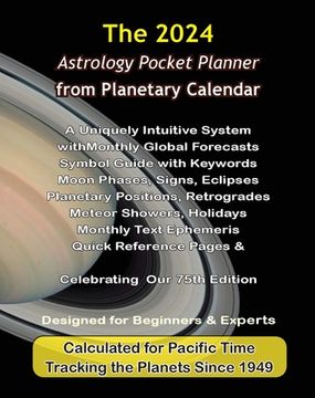 portada 2024 Astrology Pocket Planner from Planetary Calendar: A Uniquely Intuitive System with Astrology Forecasts (en Inglés)