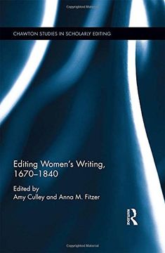 portada Editing Women's Writing, 1670-1840 (en Inglés)