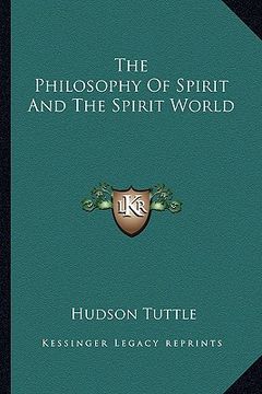 portada the philosophy of spirit and the spirit world