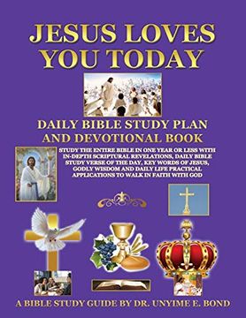 portada Jesus Loves you Today Daily Bible Study Plan and Devotional Book (en Inglés)