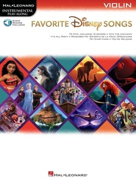 portada Favorite Disney Songs: Instrumental Play-Along for Violin (en Inglés)