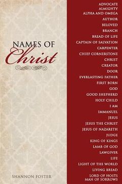 portada Names of Christ: Red Cover (en Inglés)