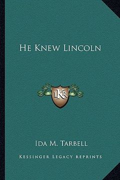 portada he knew lincoln (in English)