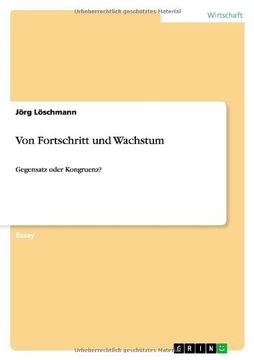 portada Von Fortschritt und Wachstum (German Edition)