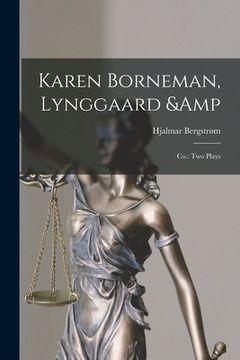 portada Karen Borneman, Lynggaard & Co.: Two Plays