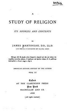 portada A study of religion, its sources and contents (en Inglés)