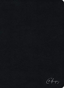 portada Rvr 1960 Biblia de Estudio Spurgeon, Negro Piel Genuina con Índice