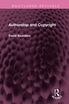 portada Authorship and Copyright (Routledge Revivals) (in English)