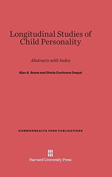 portada Longitudinal Studies of Child Personality (Commonwealth Fund Publications) (en Inglés)