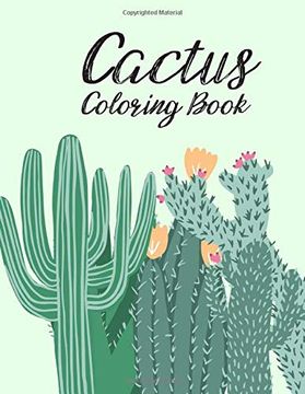 portada Cactus Love Adult Coloring Books: Excellent Stress Relieving Coloring Book for Cactus Lovers - Succulents Coloring Book 