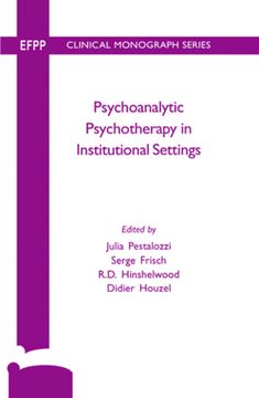 portada Psychoanalytic Psychotherapy in Institutional Settings [Hardcover ] (in English)