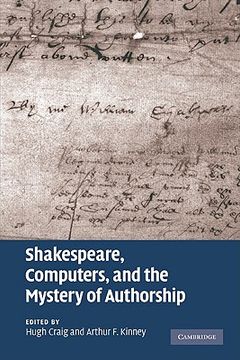 portada Shakespeare, Computers, and the Mystery of Authorship (en Inglés)
