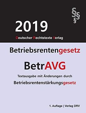 portada Betriebsrentengesetz - Betravg (in German)