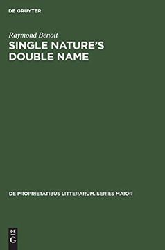 portada Single Nature's Double Name (de Proprietatibus Litterarum. Series Maior) 