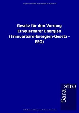 portada Gesetz Fur Den Vorrang Erneuerbarer Energien (Erneuerbare-Energien-Gesetz - Eeg) (German Edition)