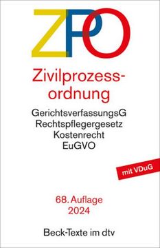 portada Zivilprozessordnung (en Alemán)