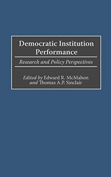 portada Democratic Institution Performance: Research and Policy Perspectives (en Inglés)