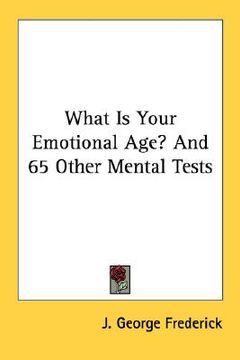 portada what is your emotional age? and 65 other mental tests (en Inglés)