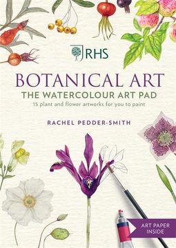 portada Rhs Botanical art Watercolour art Pad: 15 Plant and Flower Artworks for you to Paint (in English)